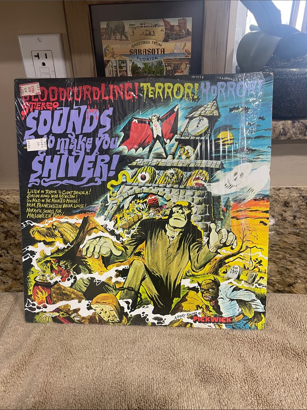Sounds to Make You Shiver! Vinyl Record Vintage Halloween Horror 1970’s Album